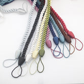 2 pairs (4 pieces - suitable for 2 windows) classic Tie-Backs for Curtains #EMB01